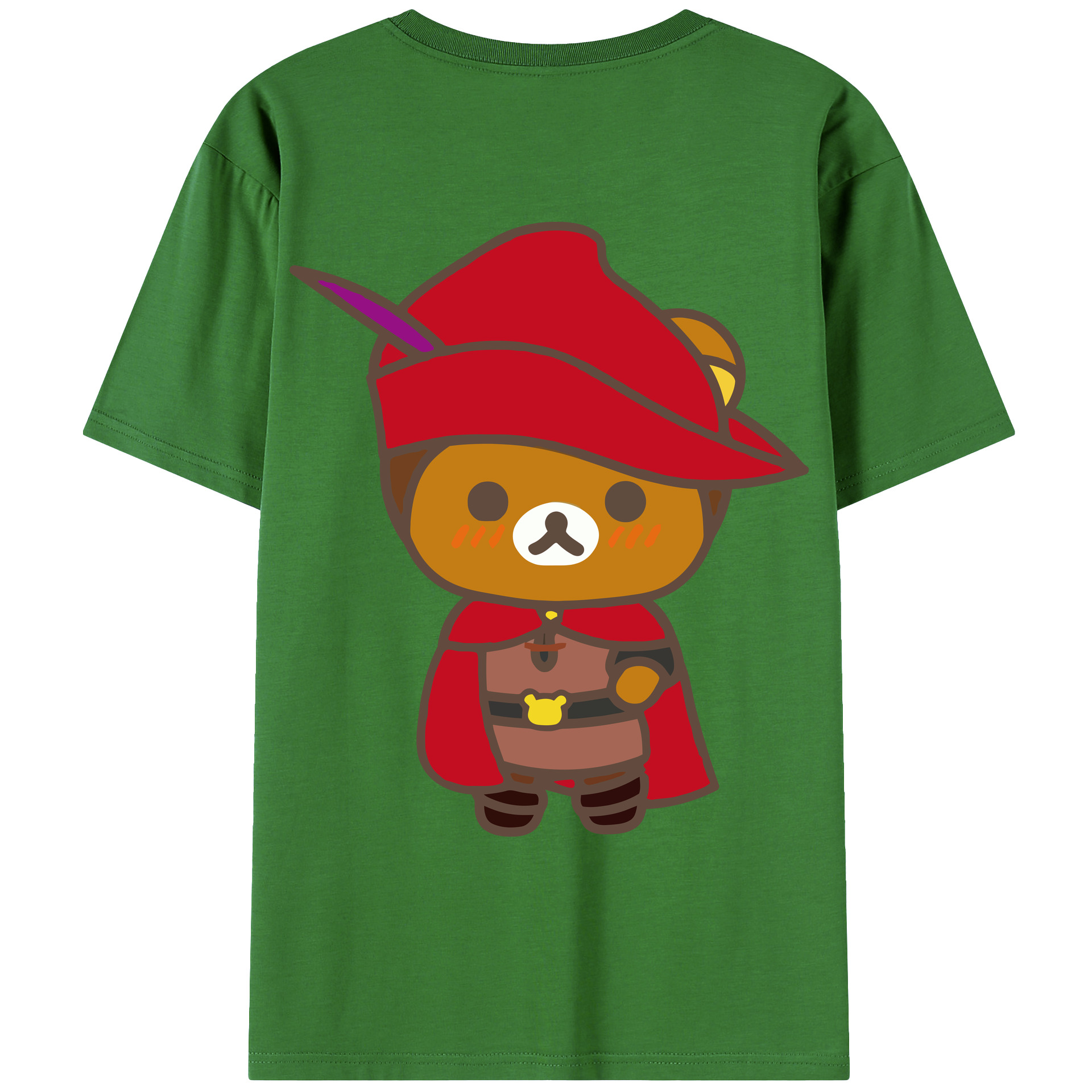 （画像用） リラックマ リラックマ キイロイトリ Rilakkuma Korilakkuma Kiiroitori レディース半袖Tシャツ(バックプリント)